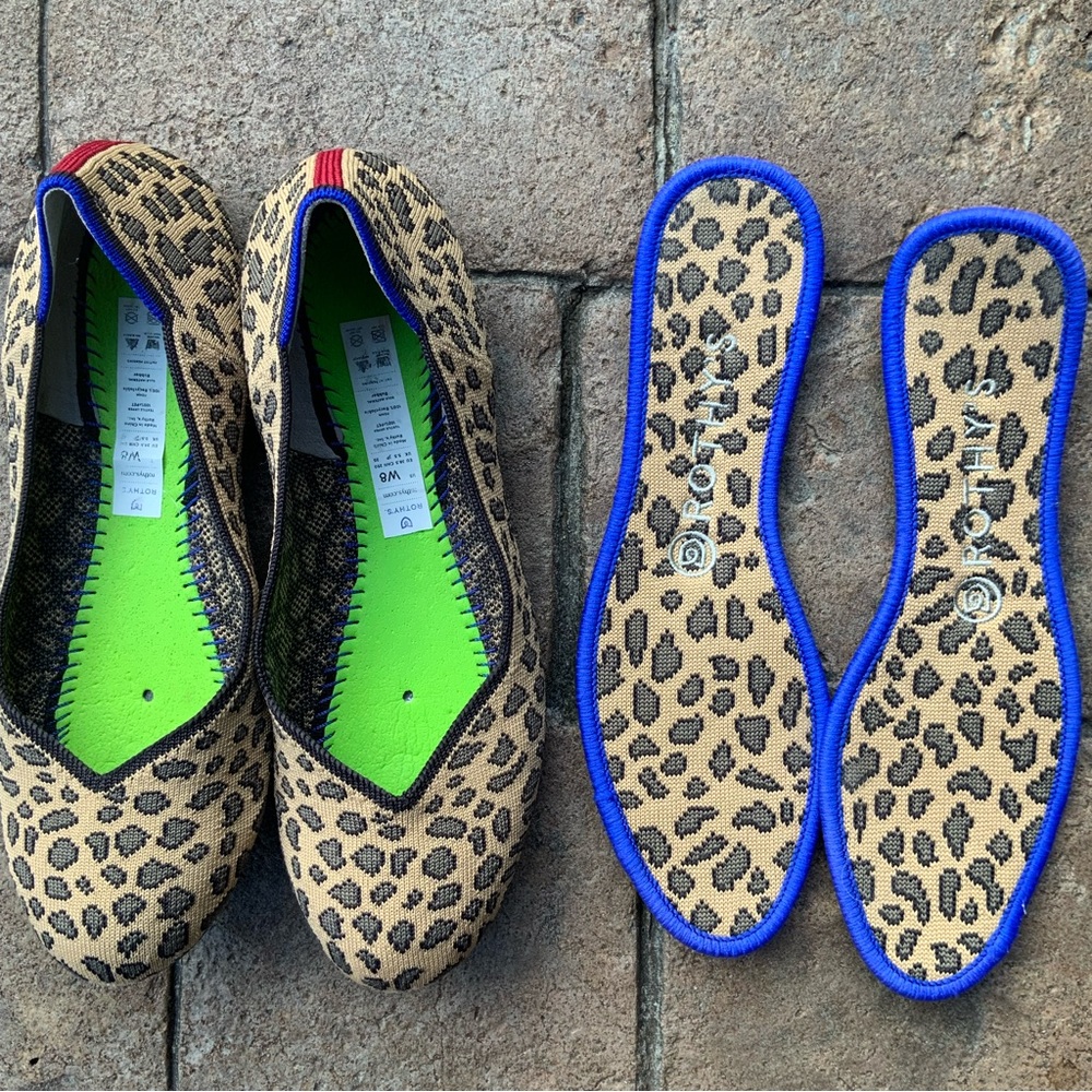 ROTHY’S | Flats Classics Leopard Print Retired Sz 8 Round Toe